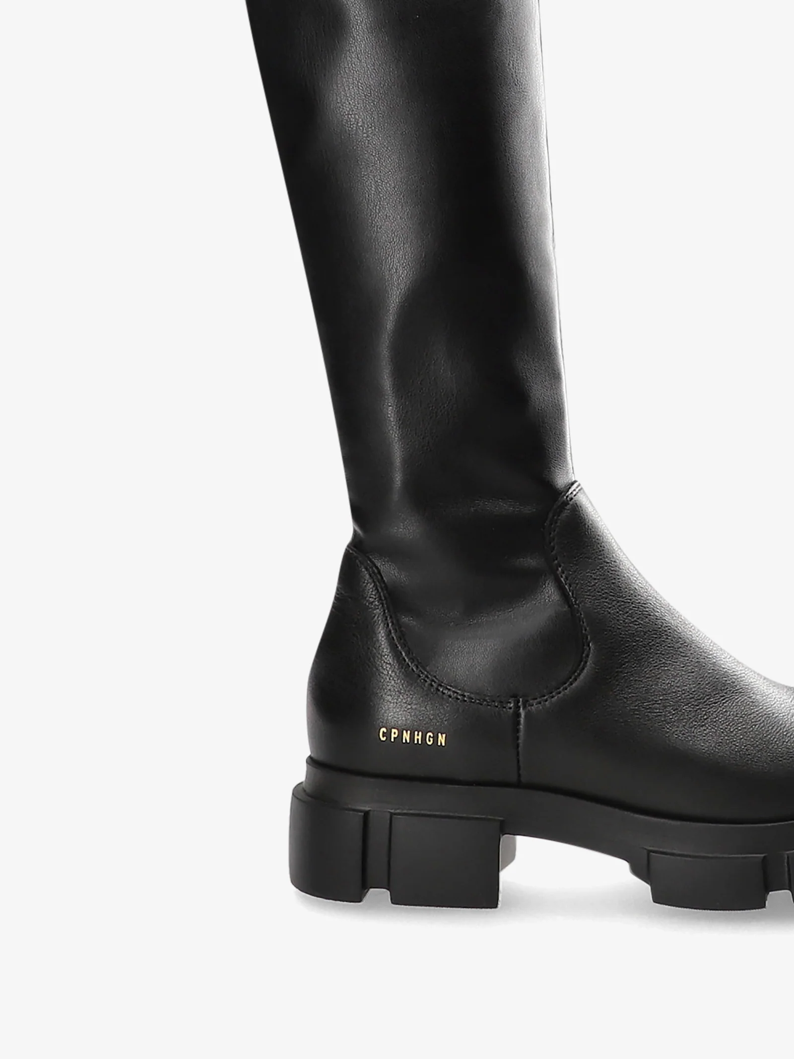 Stivali sopra al ginocchio CPH544 donna pelle nero - immagine 5