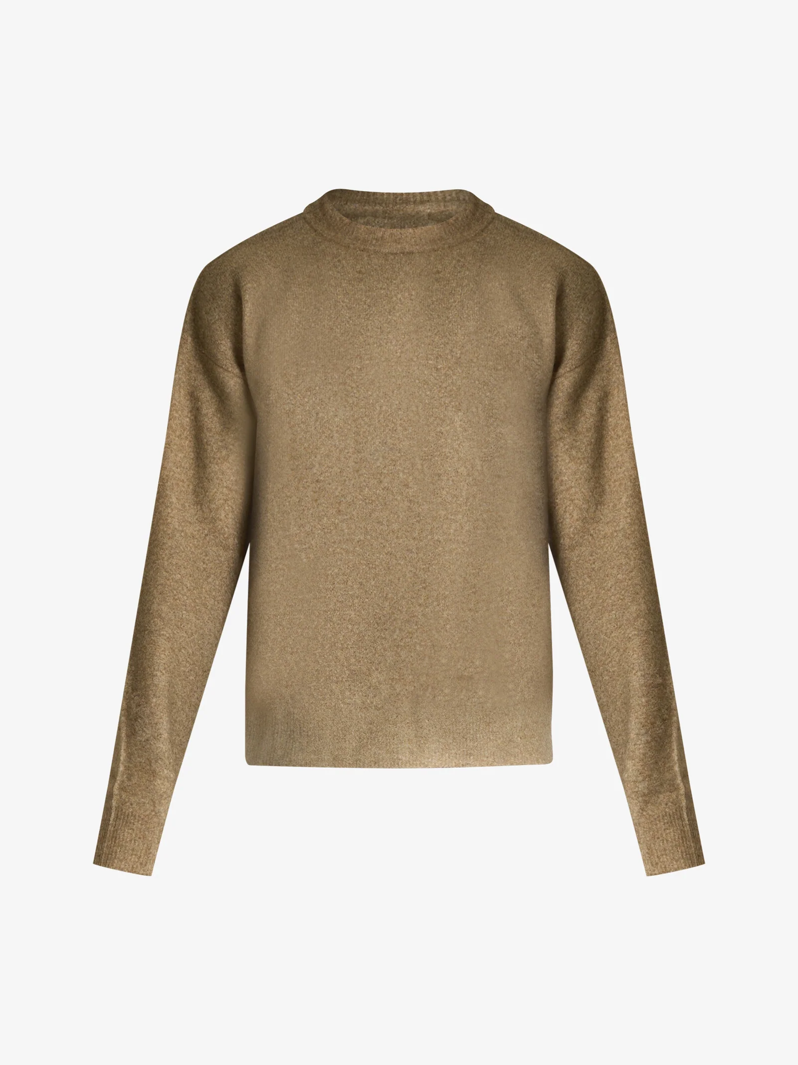 maglia pullover con texture spray uomo verde - immagine 5