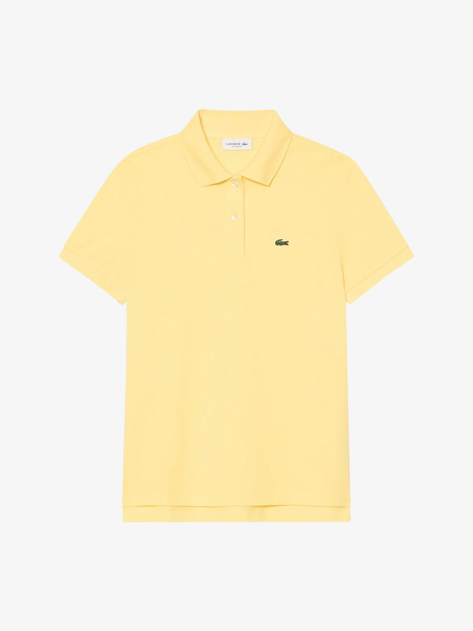 polo regular fit in morbido petit piqué donna giallo - immagine 5
