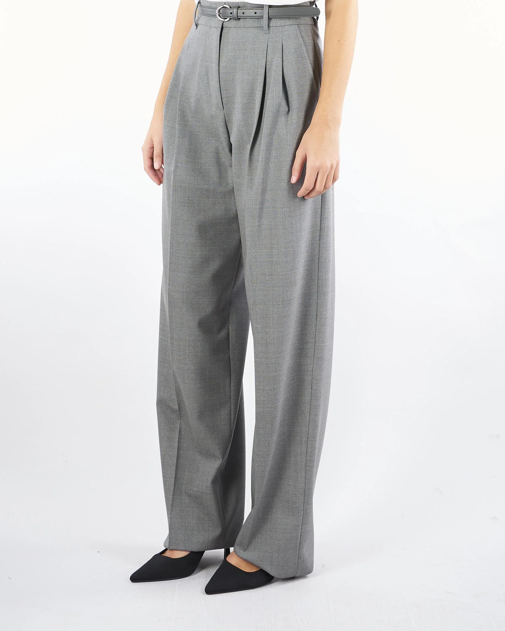 Pantalone Grigio in saglia di lana - immagine 4