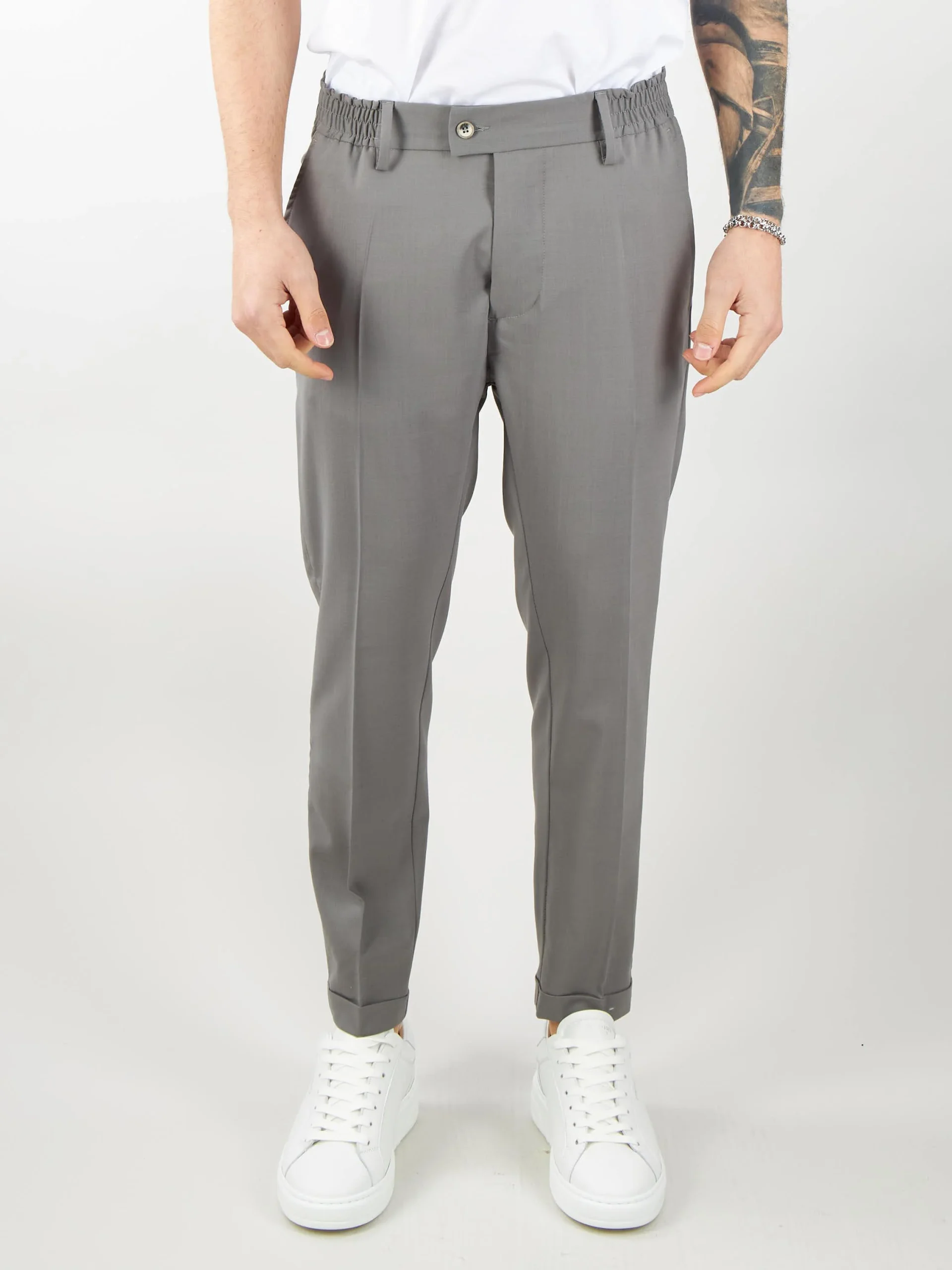 Pantalone con elastico nei lati Yes London - immagine 2