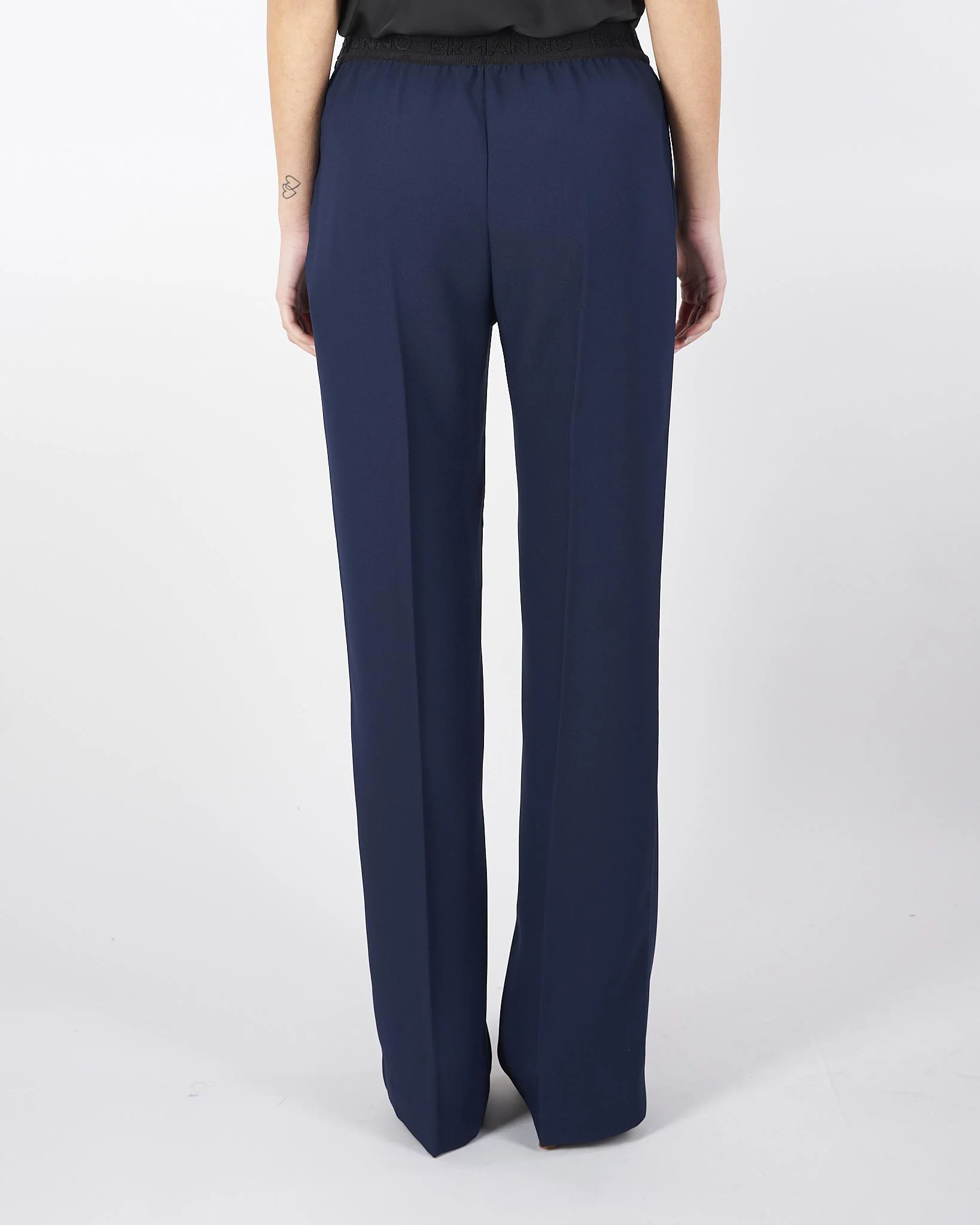 Pantaloni in cady con elastico logato - immagine 3