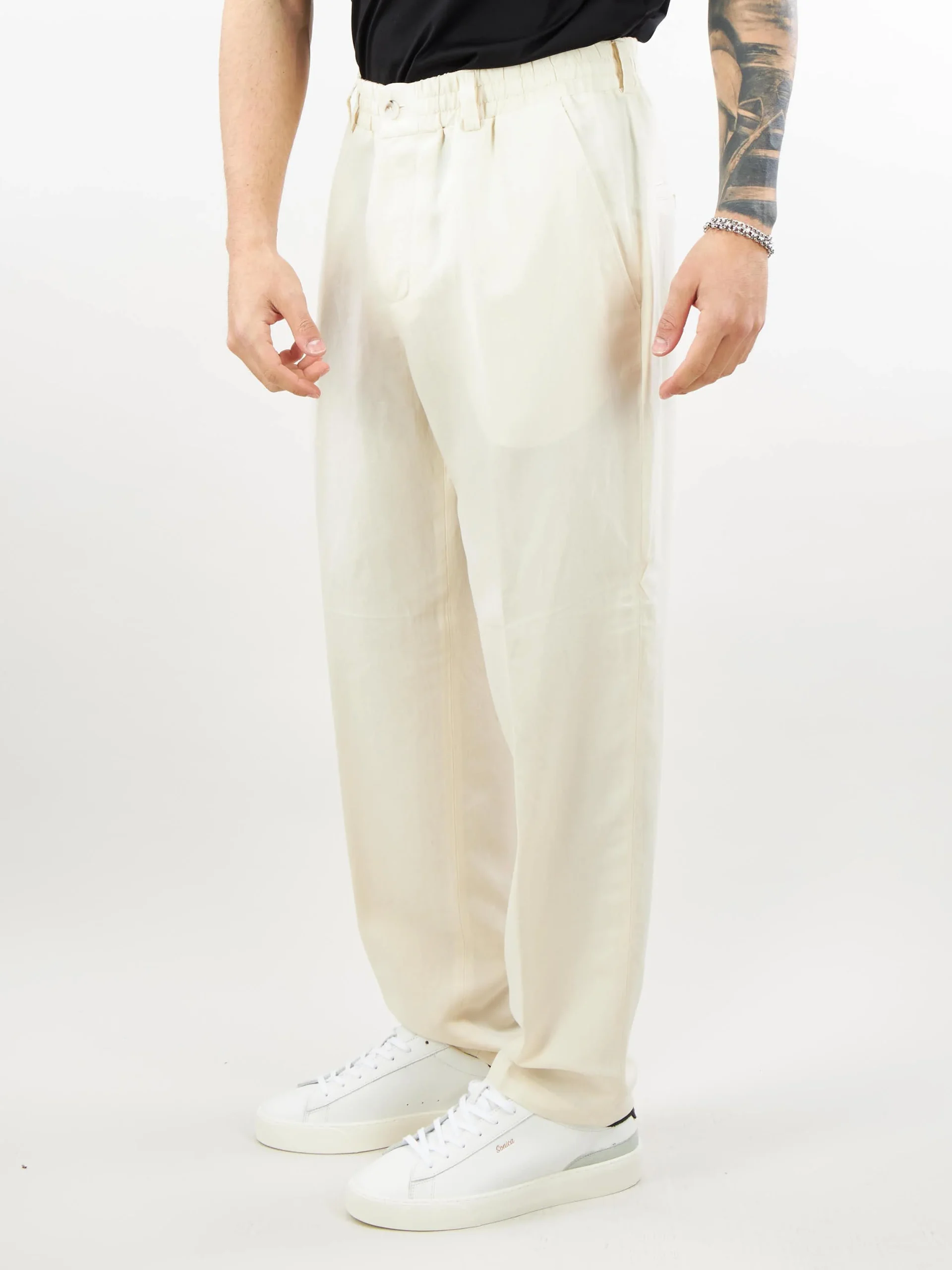 Pantalone in misto lino e viscosa Patrizia Pepe - immagine 4