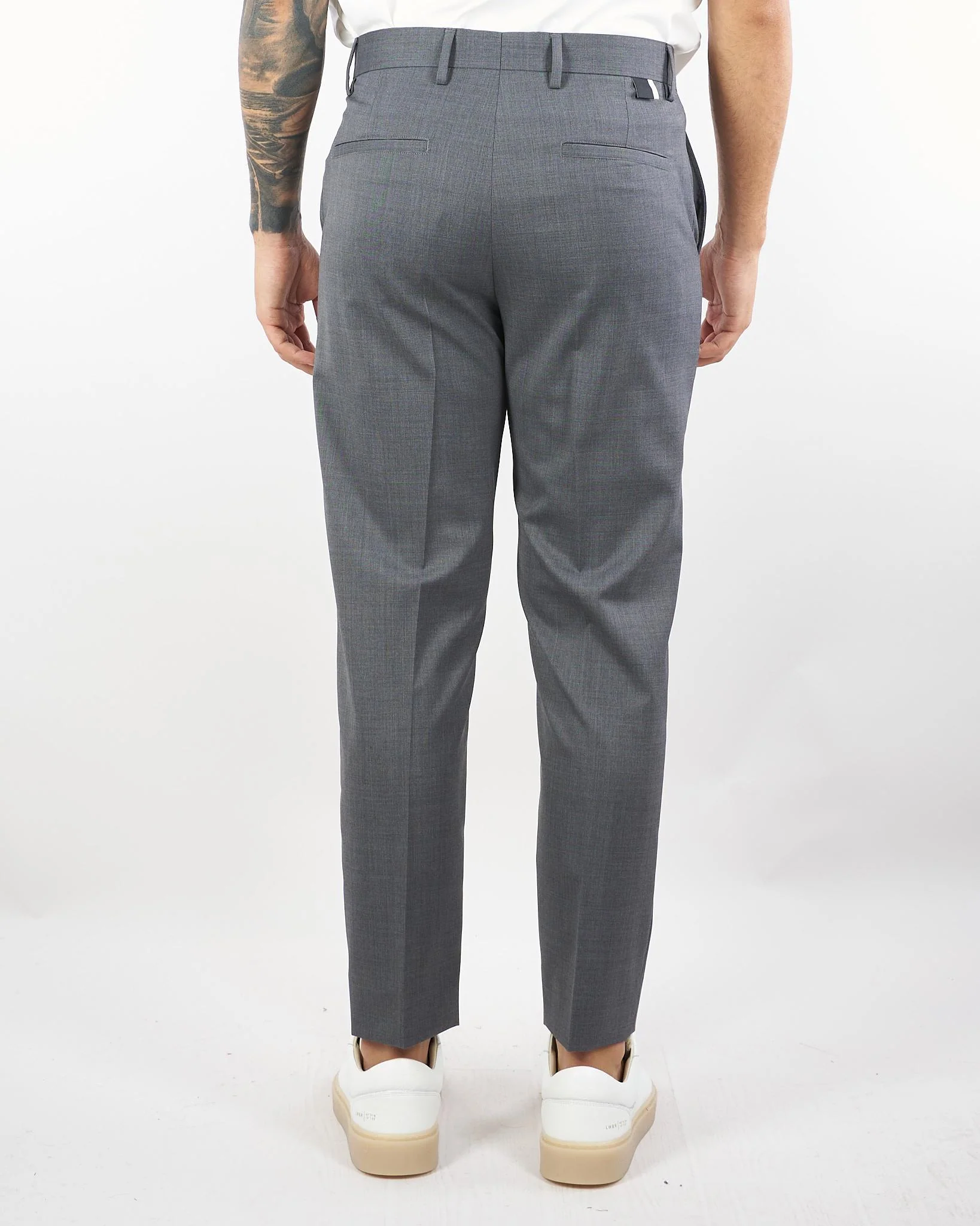 Pantalone Cooper Grigio in fresco lana - immagine 3