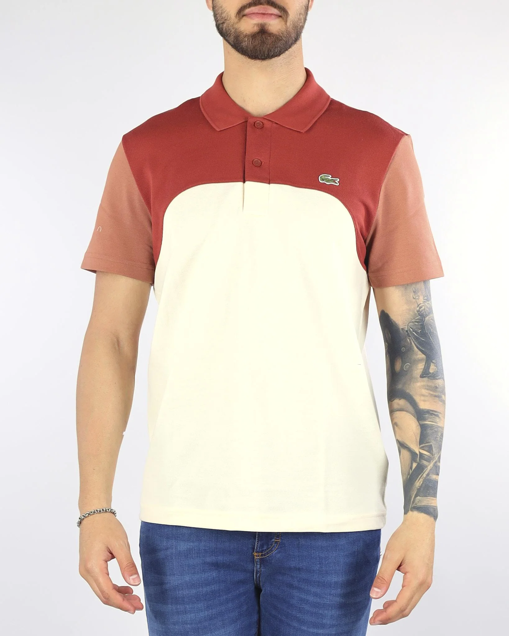 Polo Regular Fit L.12.12 color block - immagine 2