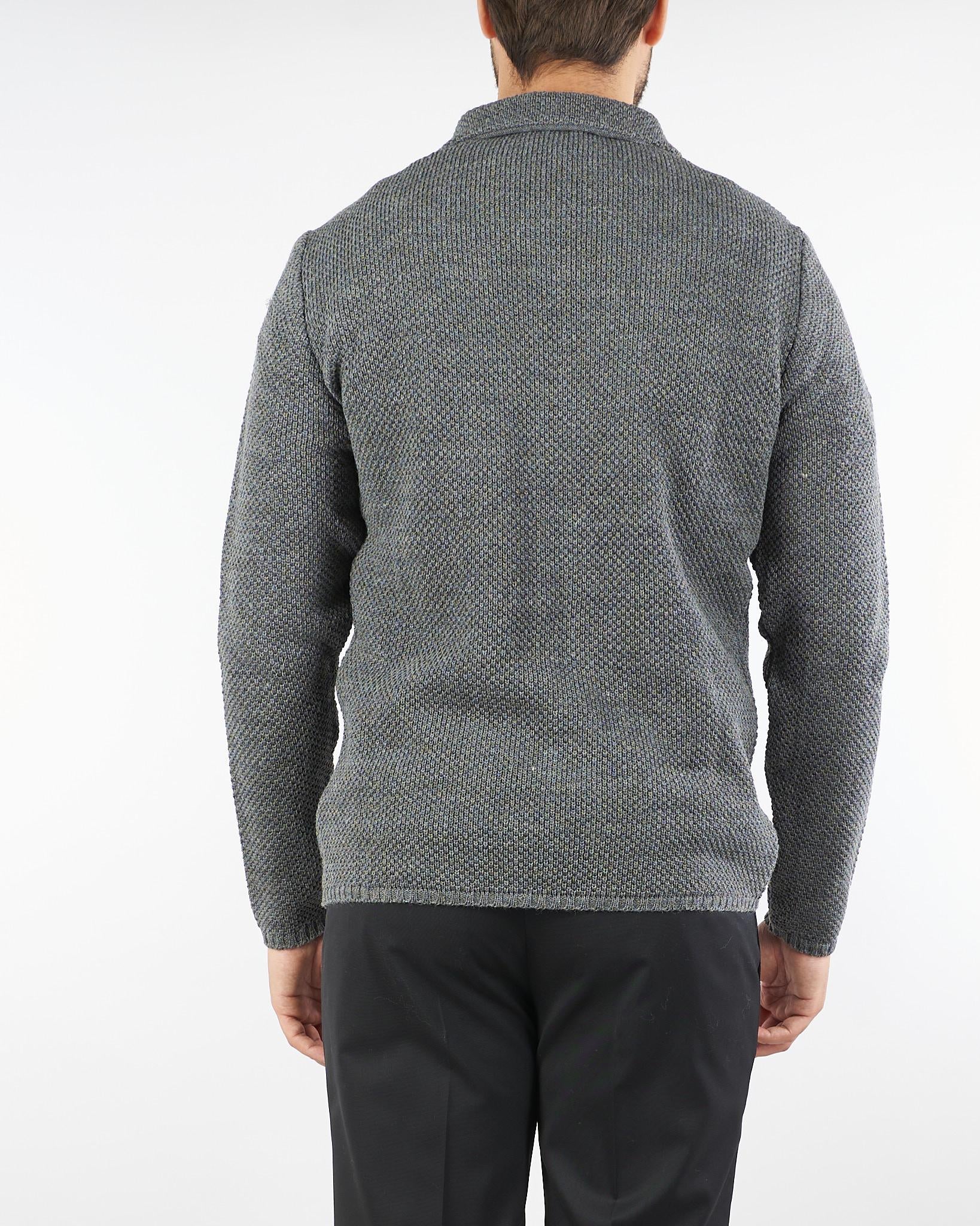 Cardigan Grigio in misto lana - immagine 3