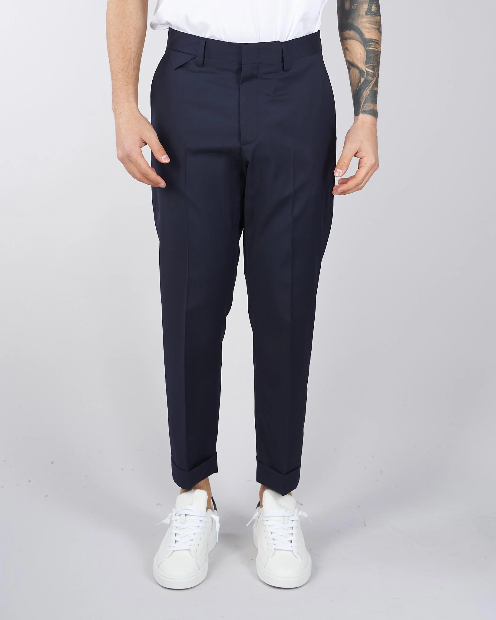 Pantalone Cooper Blu in fresco lana - immagine 2