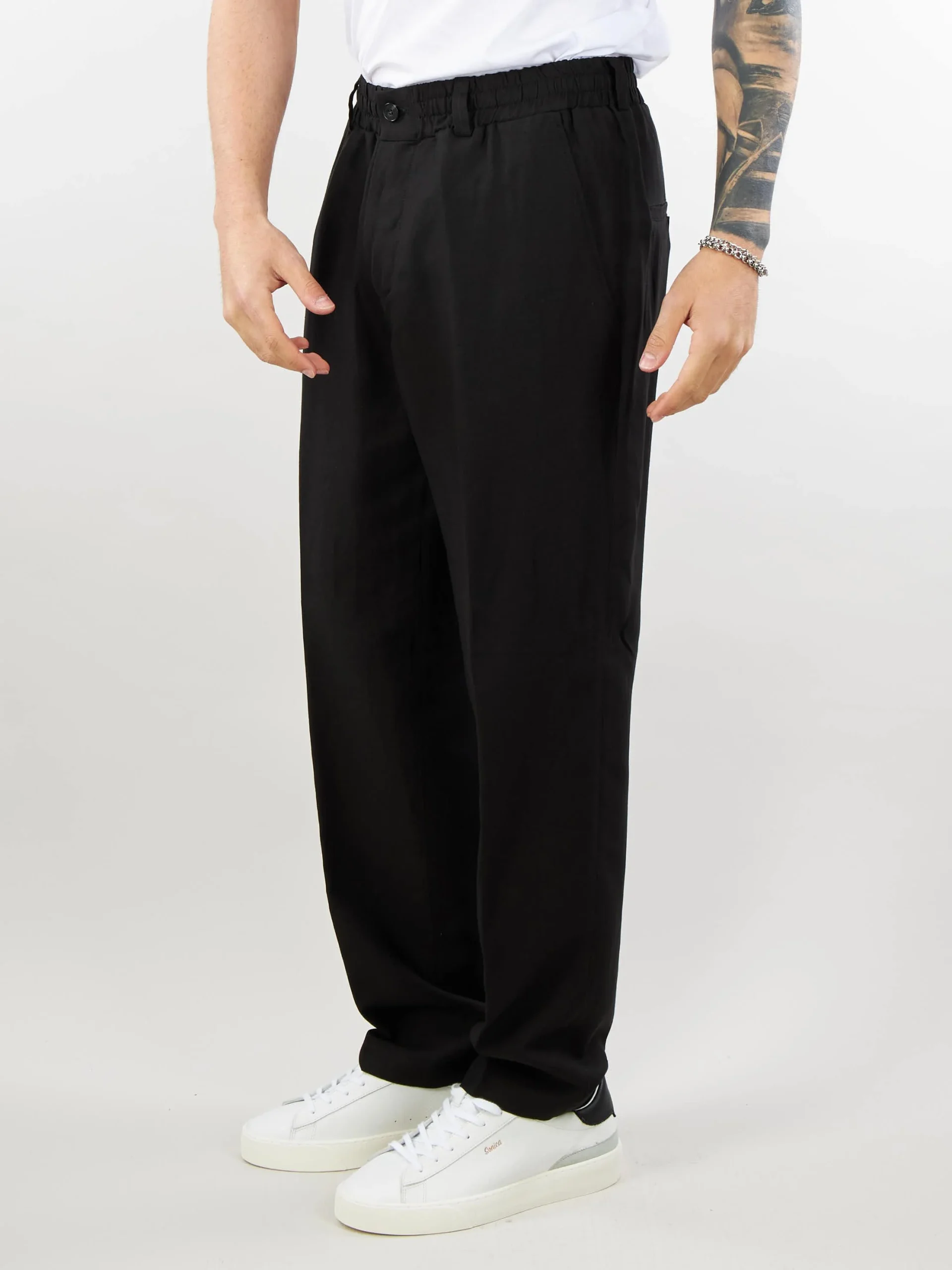 Pantalone in misto lino e viscosa Patrizia Pepe - immagine 4