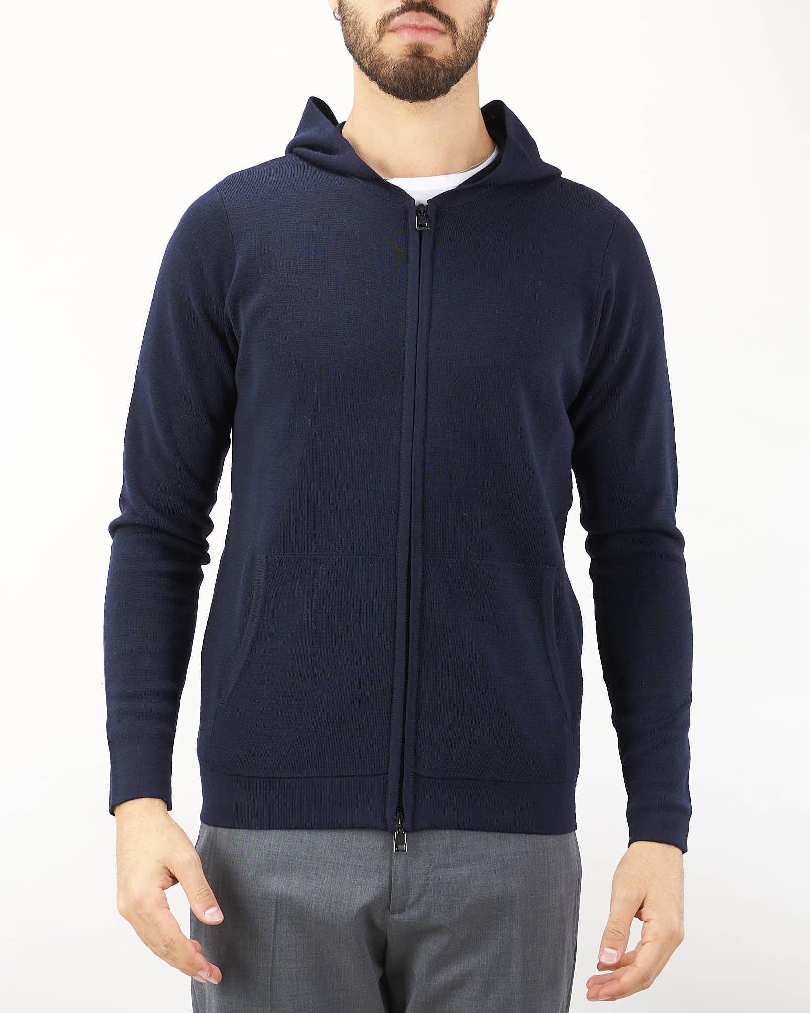 Felpa in maglia con zip e cappuccio Jeordie's - immagine 2