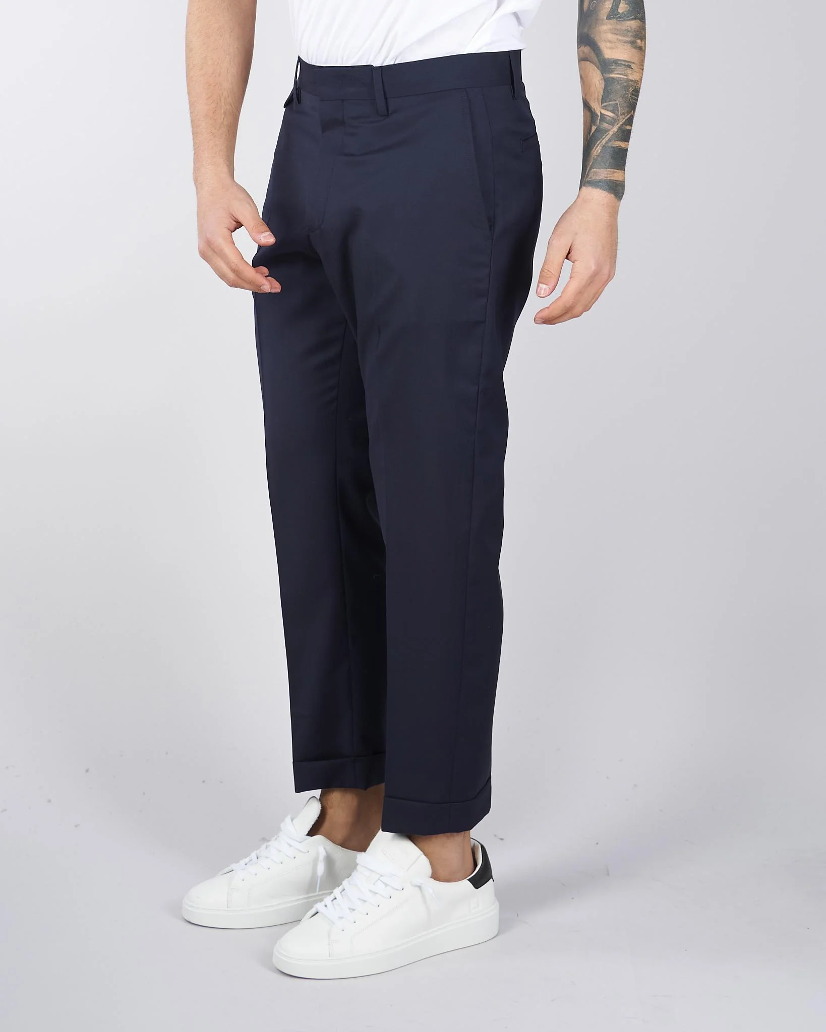 Pantalone Cooper Blu in fresco lana - immagine 4