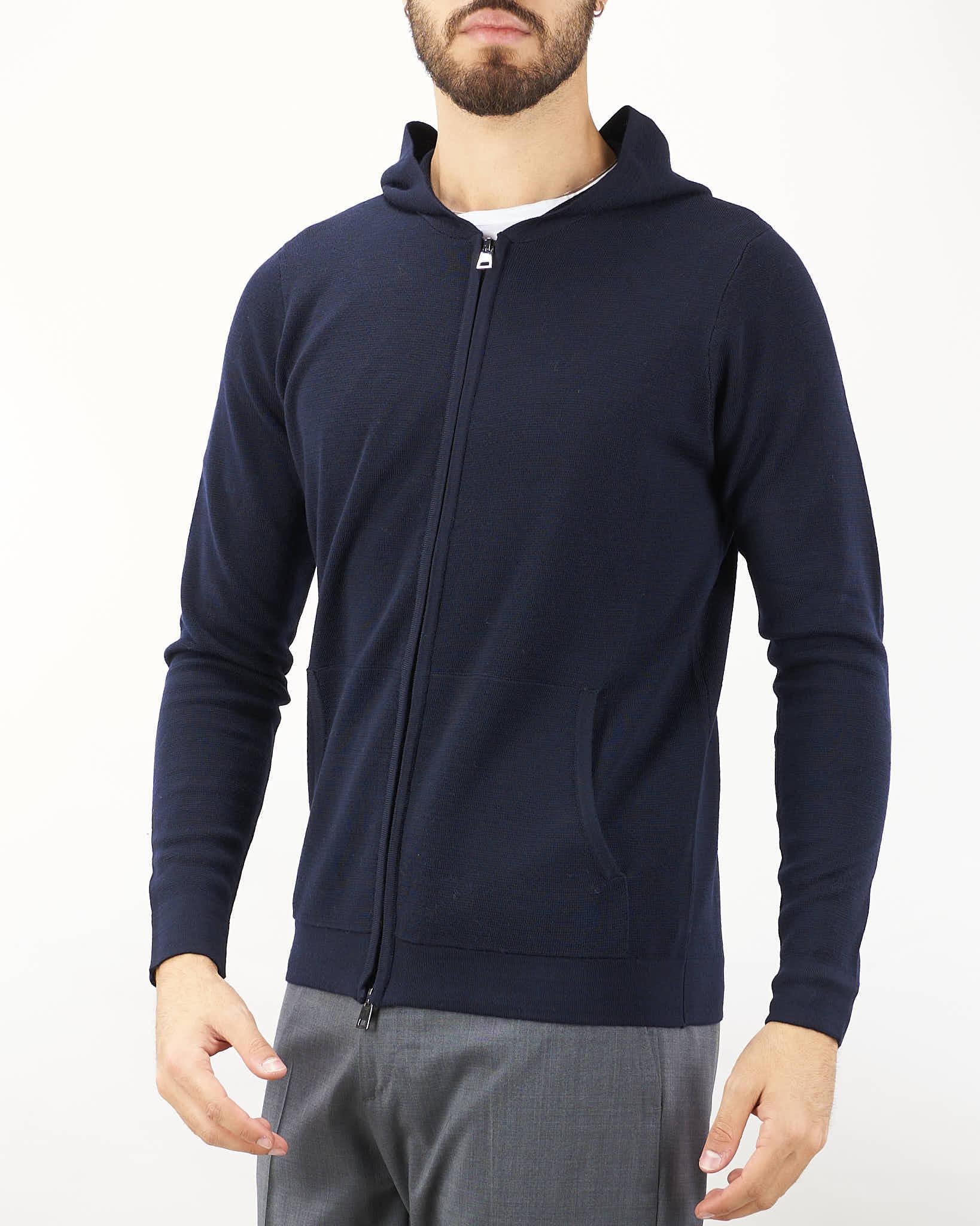 Felpa in maglia con zip e cappuccio Jeordie's - immagine 4