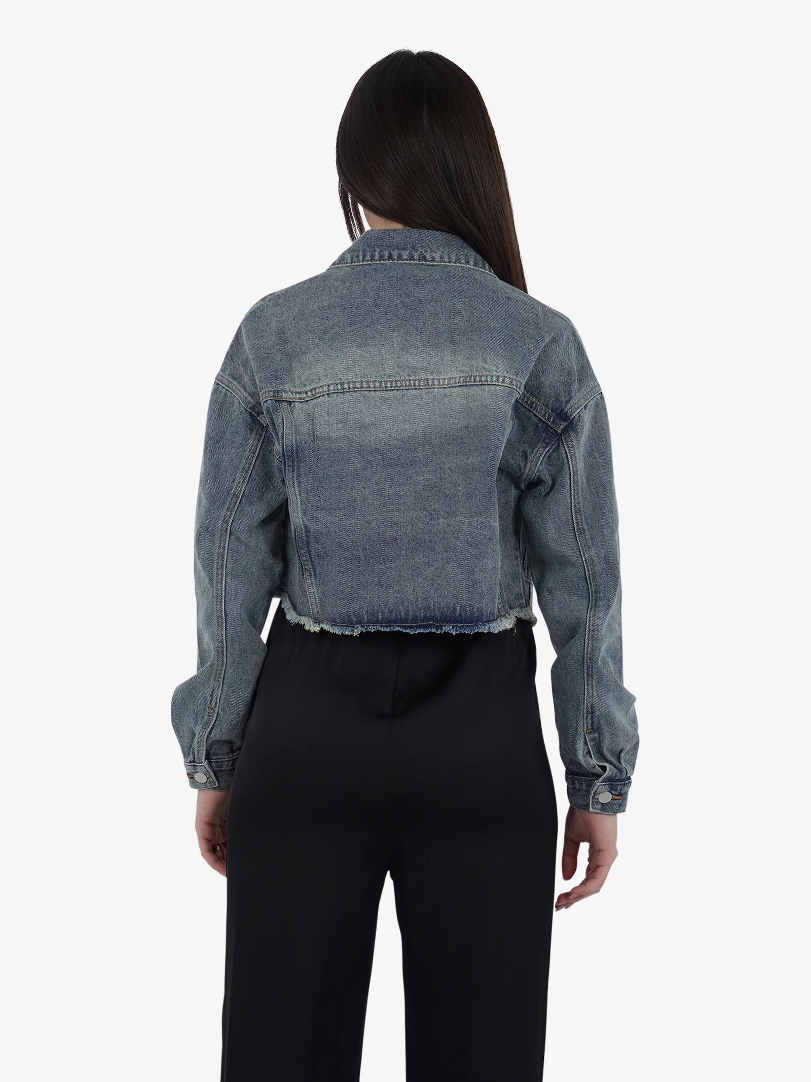 Giacca AN4695 donna cotone denim - immagine 4