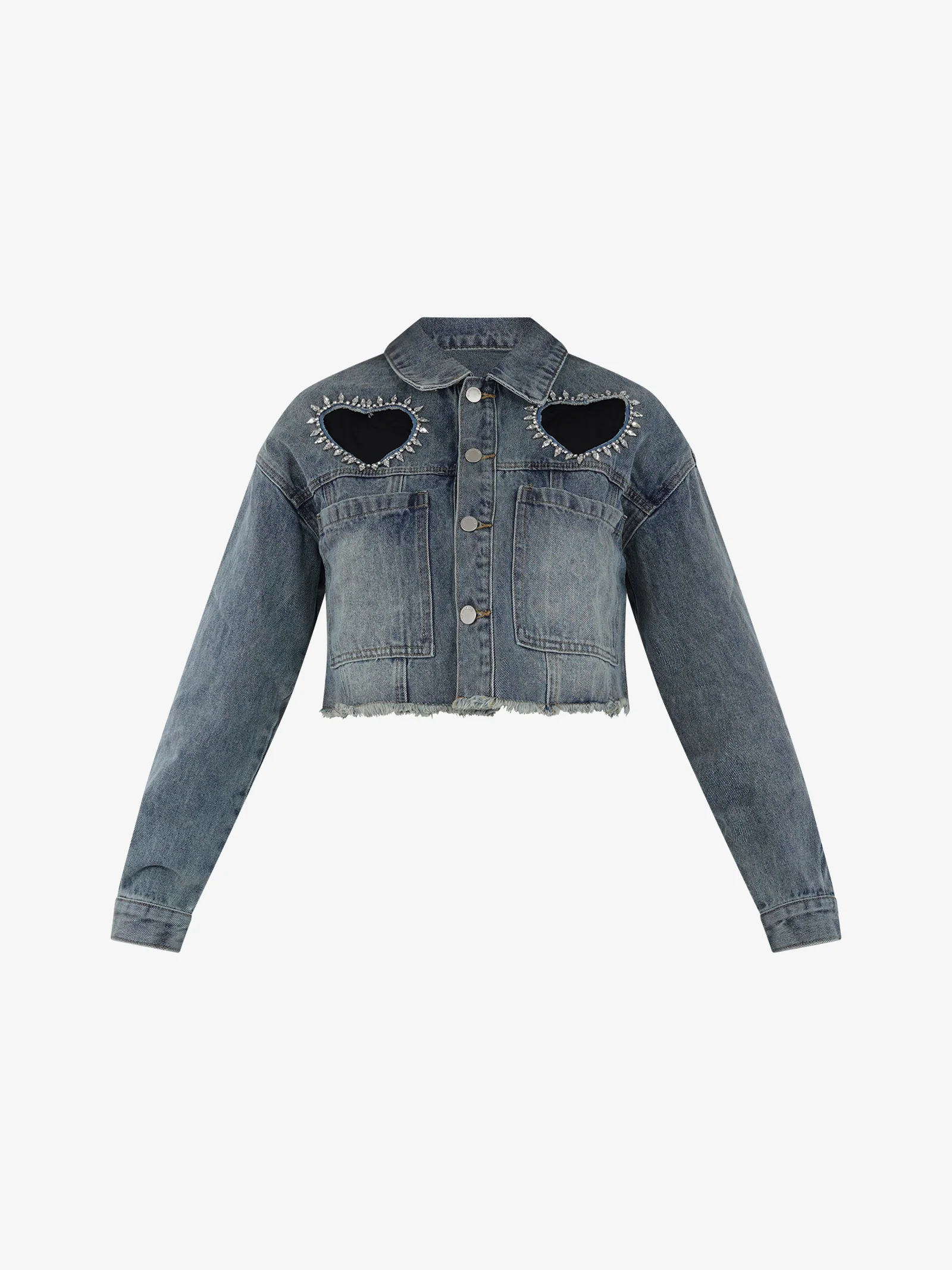 Giacca AN4695 donna cotone denim - immagine 5